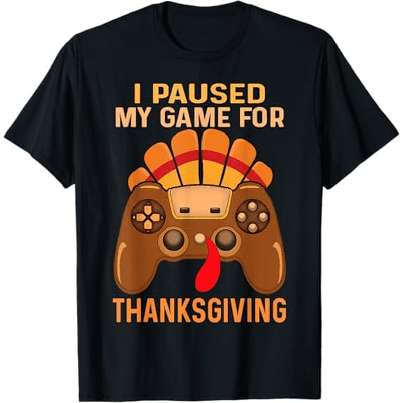 

Happy Fall Turkey Gamer Men Themed T-shirt. Suitable As A Thanksgiving Men. 100% Cotton . S-xxxl.