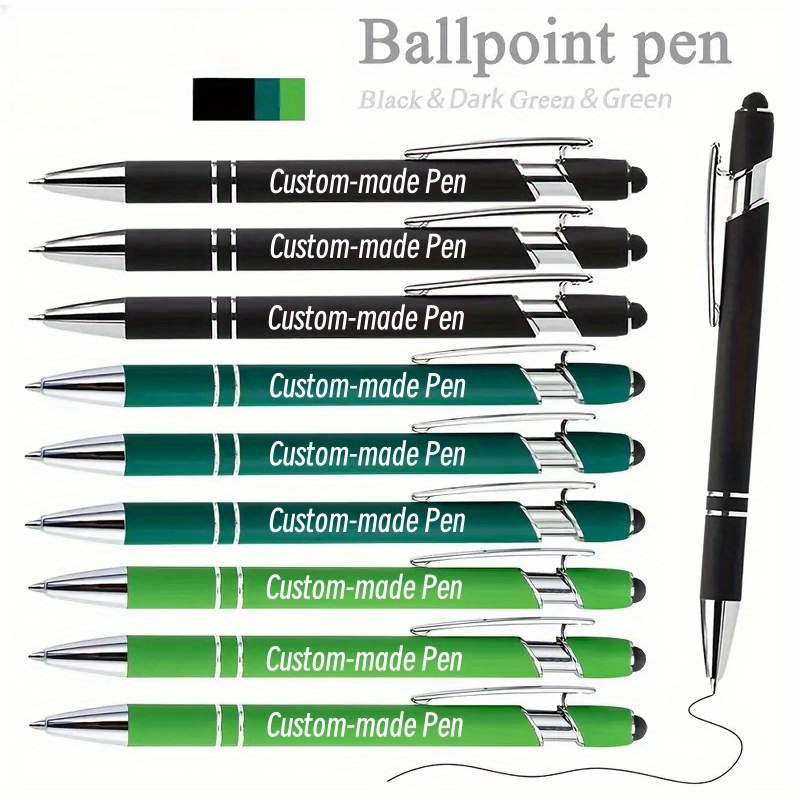 

Metal Ballpoint Pens - Personalized Instruments For School & Office, Ideal Gift For Teens & Adults, Parties, & Home, Multiple Colors