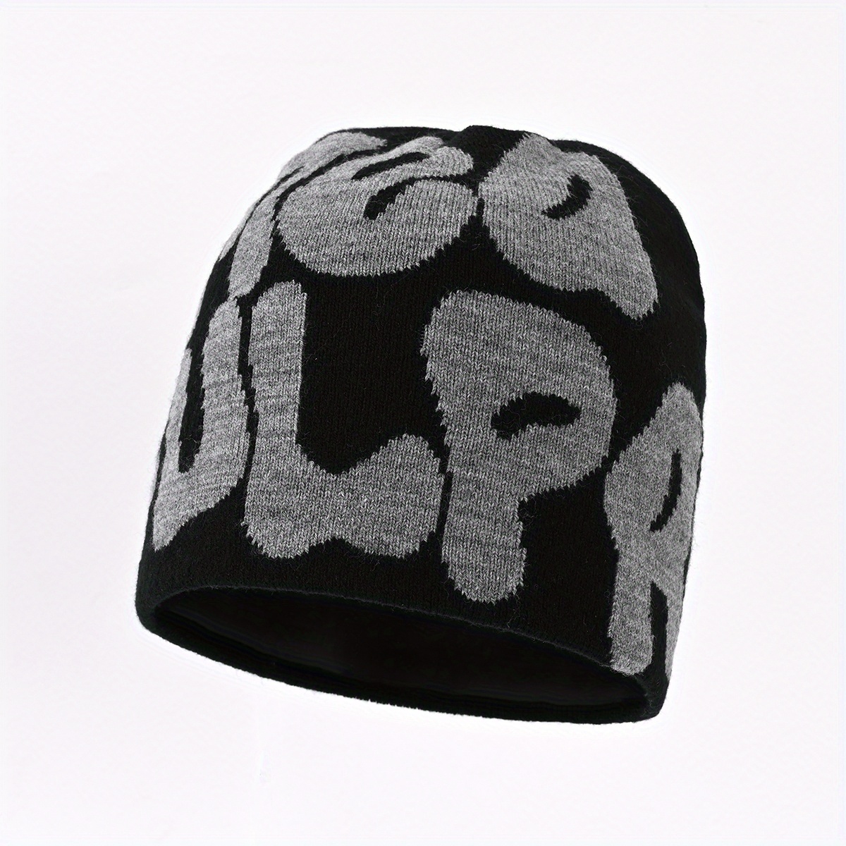 GNOLONG Y2K Strickmütze Bunt - Warme Winter Cap Unisex Hip Hop Style