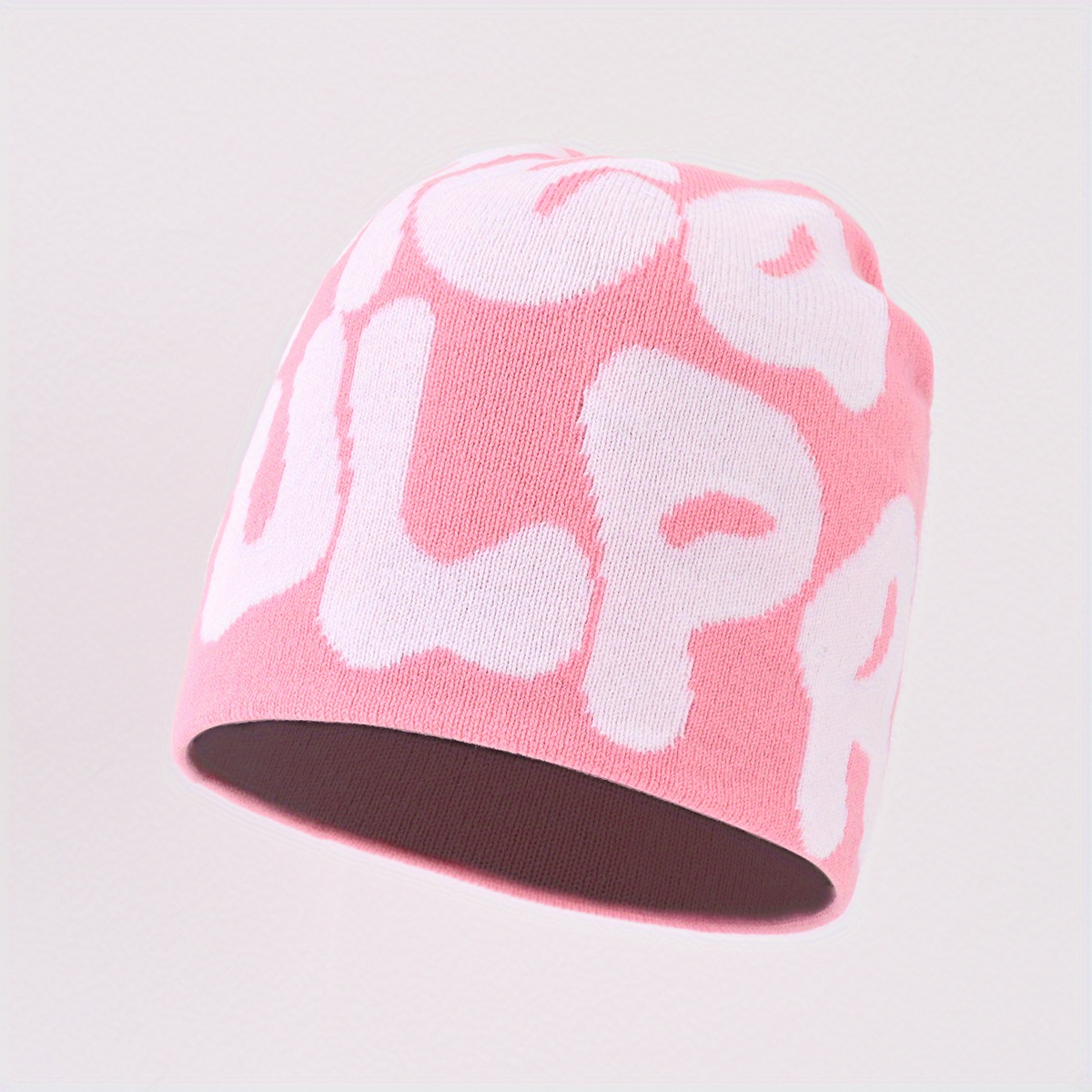 Halloween Costume Y2k Letter Hip-hop Beanie, Fashion Cold-weather Hat, Outdoor Warm Hat, Unisex Trendy Apparel, Halloween Hat