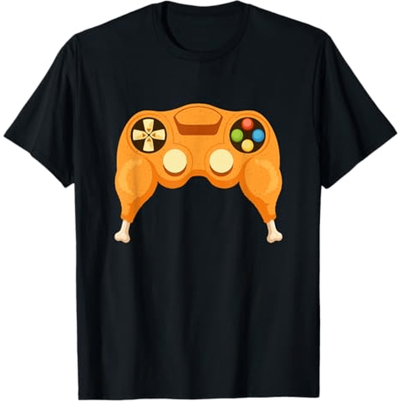 

Thanksgiving Gamer Turkey Controller Boys Girls T-shirt Thanksgiving Christmas Gifts For Men Women , S-xxxl, Black