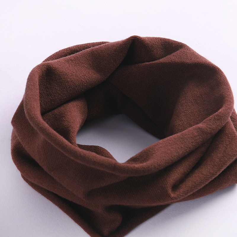 

1pc Soft Cashmere Knit Scarf - Rich Brown, Breathable & Windproof | Cozy Women’s Neck Warmer For Fall & Winter Outdoor Activities, Winter Scarf