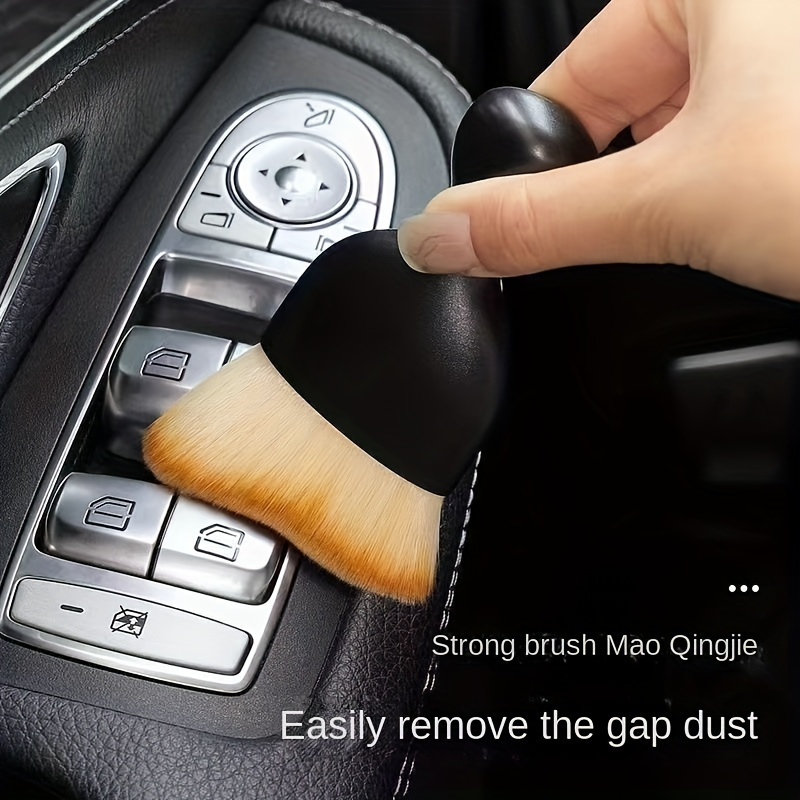 Easy-Clean Soft Bristle Car Interior Brush - Perfect for Air Vents & Crevice Dust Removal, Nylon Material details 0