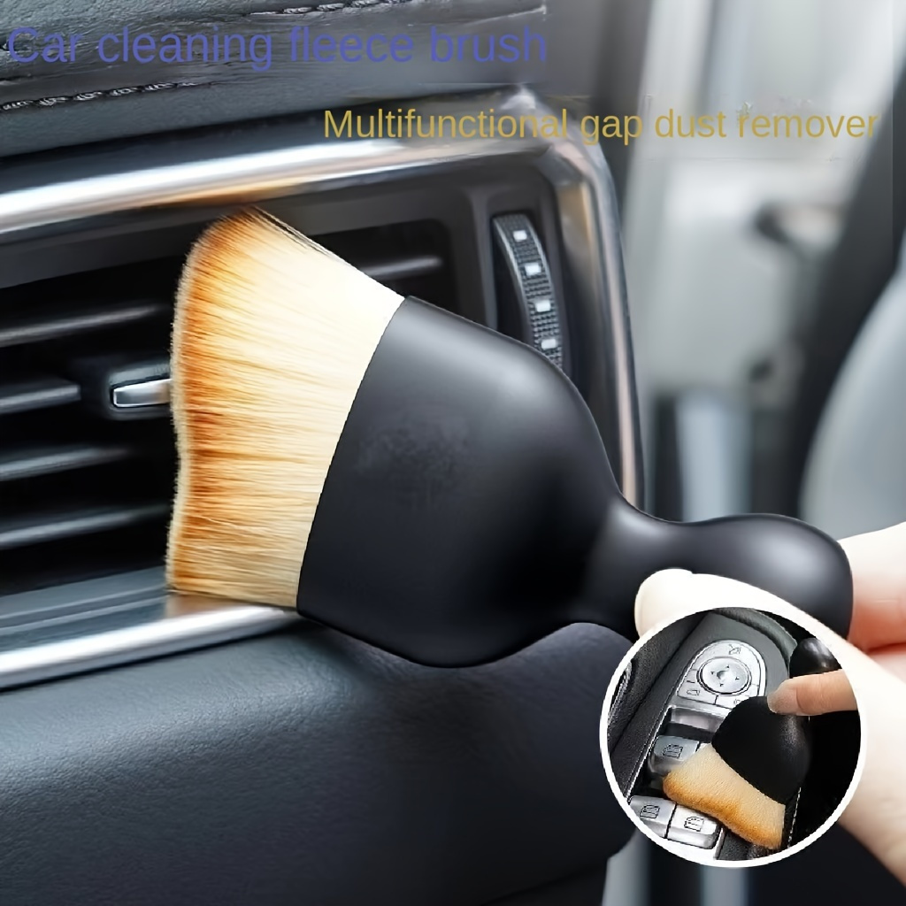 Easy-Clean Soft Bristle Car Interior Brush - Perfect for Air Vents & Crevice Dust Removal, Nylon Material details 3