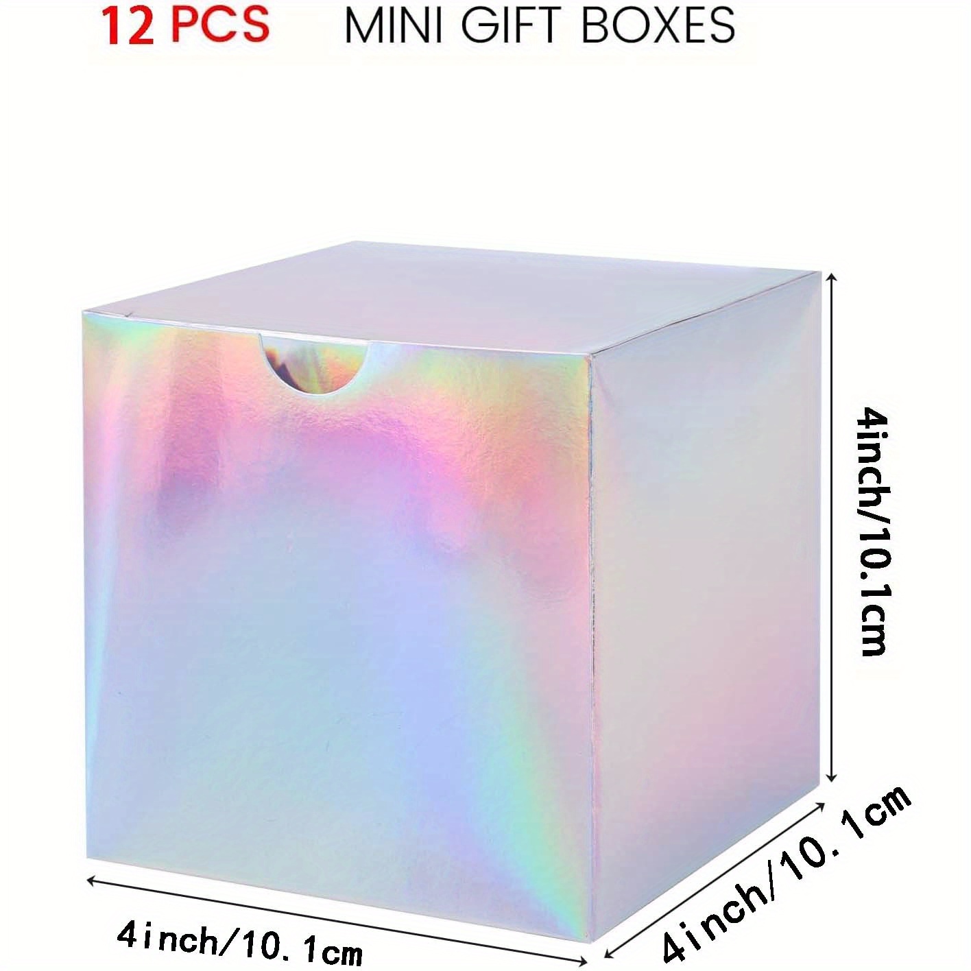 12pcs Small Gift Boxes, 4x 4x 4 Inch Gift Boxes, Suitable For Birthday Parties, Wedding, Bridal Shower, Groom And Bride Proposal Boxes
