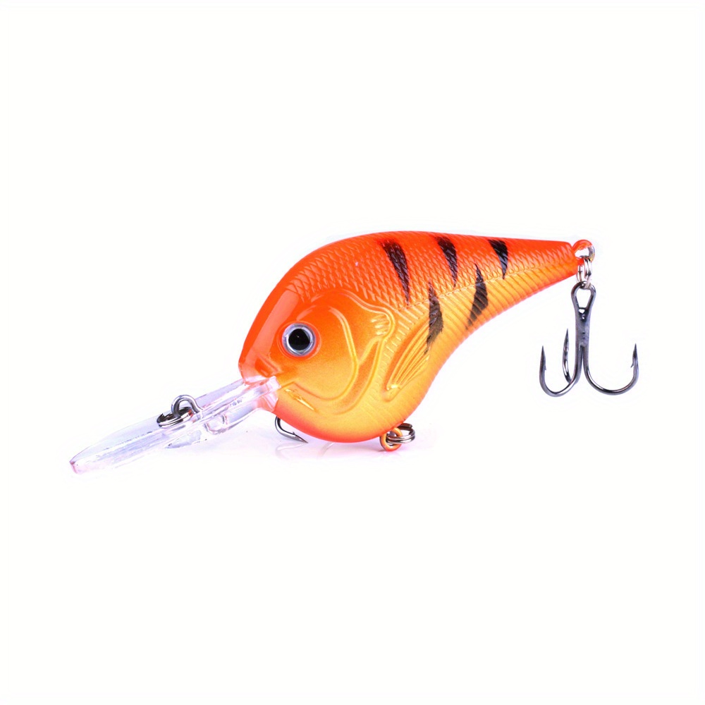 Lot De 6 Leurres De Pêche VIB - Hameçons Triples - Poisson Nageur Plastique Dur