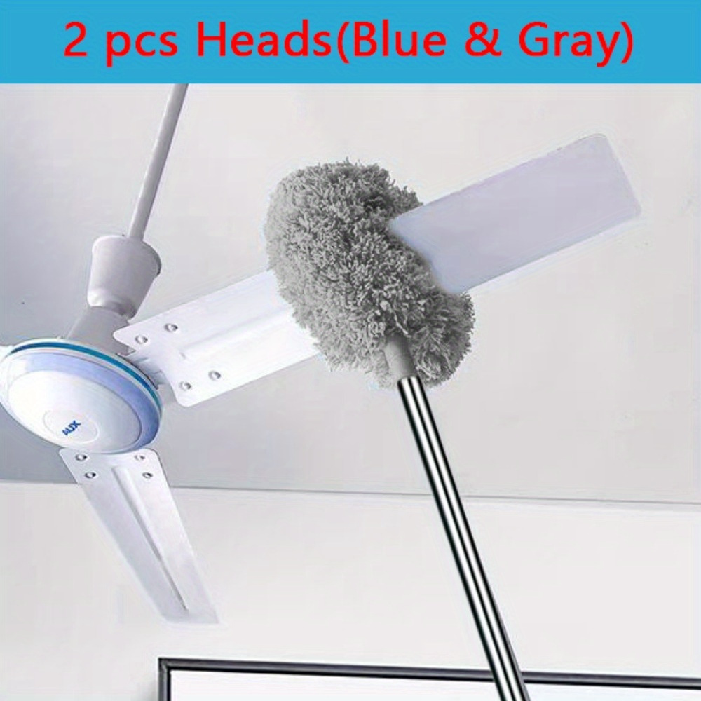 

2 Pcs Duster Heads & Ceiling Fan Cleaner Dusters With Extension Pole Is High Ceilings, Ceilings, Fans, Furniture, Car Cleaning & More, Cleaning Tool, Washable