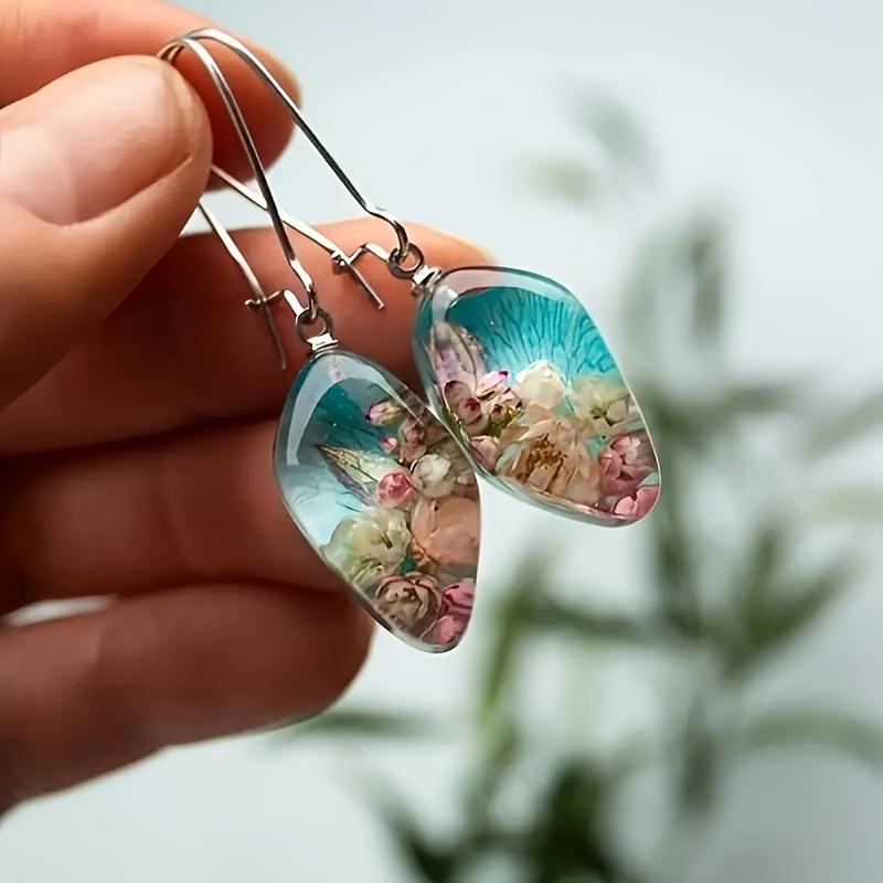 Unique Resin Jewelry Piece Silicone Mold Set Water Drop Oval