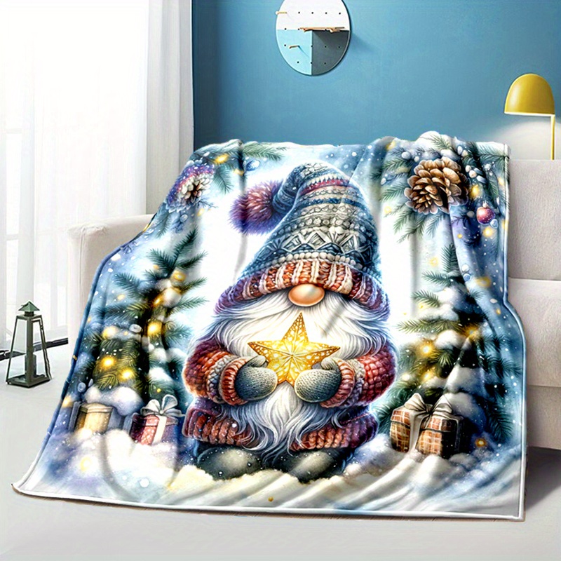 

Couverture en Flanelle de Noël Confortable - Douce, Chaude & Polyvalente pour Canapé, Lit, Chaise de Bureau | Cadeau Idéal pour les Fêtes