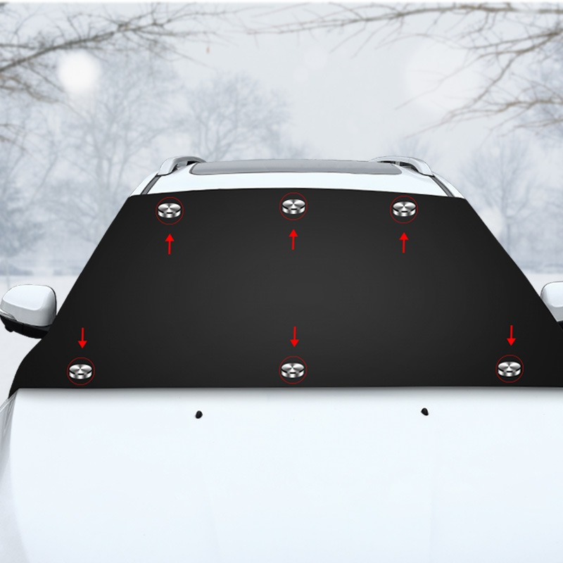 

Magnetic Vehicle Snow - Polyamide Sunshade, Frost & Freeze Protection, Thickened Anti-theft Windshield Wiper Guard