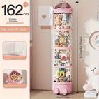 round plastic doll storage organizer 162cm tall waterproof with lid holds 80 dolls multipurpose toy box for plushies items ideal for home gifts christmas halloween decor