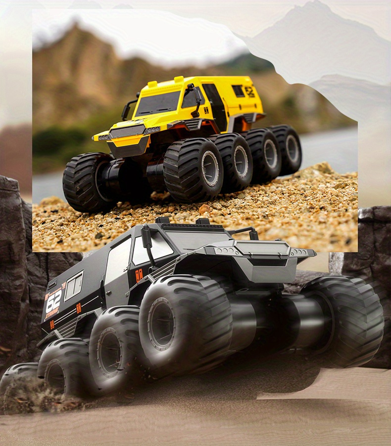 [Off-road Remote Control] Eight Wheeled Off-road Armored Climbing Remote Control Vehicle, Four Motor, Eight Wheel Drive | Only The Remote Control Has Wireless Transmission Function, For Christmas, Halloween, Thanksgiving