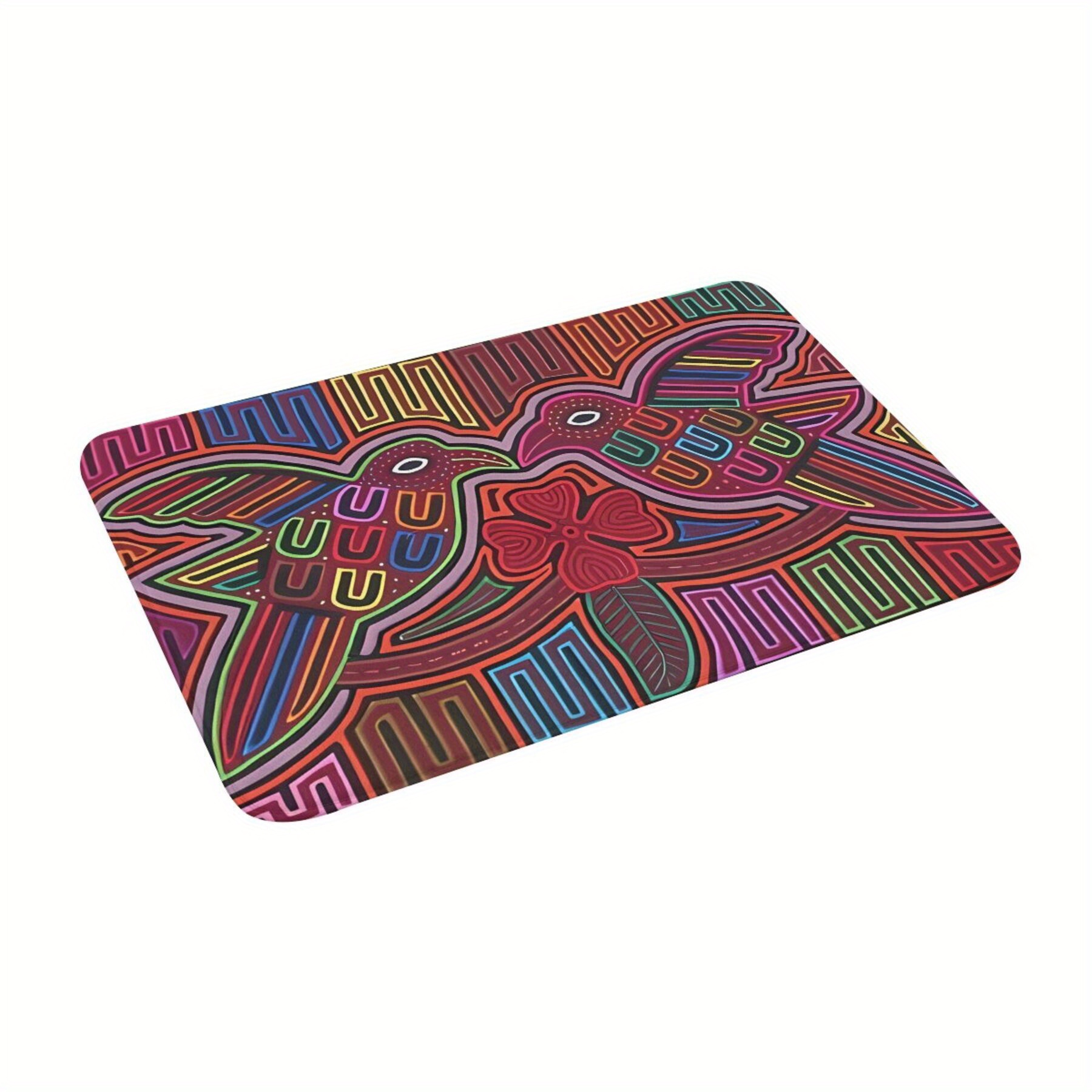 

Chic De Panama Welcome Doormat - Non-slip, Machine Washable Polyester Mat For Home Decor, Rectangle Shape