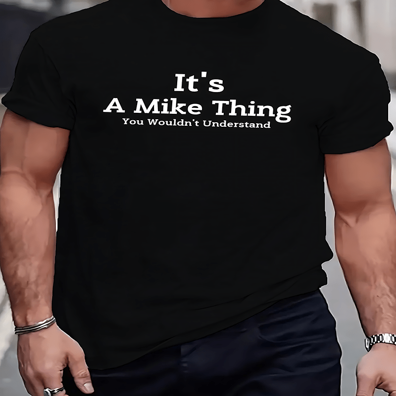

100% Cotton T-shirt, A Thing... Printed T-shirt, Men's T-shirt, Summer Casual Short-sleeved T-shirt