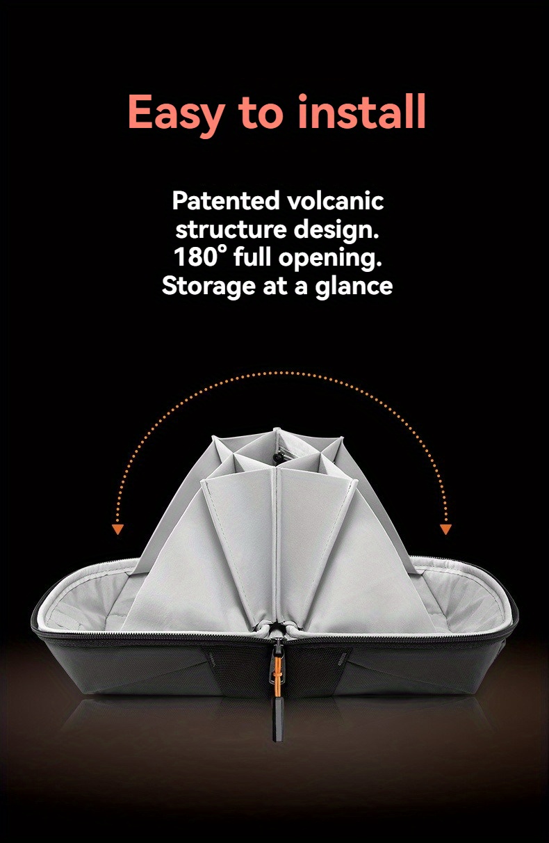 digital storage bag data cable volcano storage bag travel crossbody bag power bank protective bag portable bag suitable for men and women ideal gift for mothers day fathers day halloween thanksgiving christmas new year valentines day Product details 2