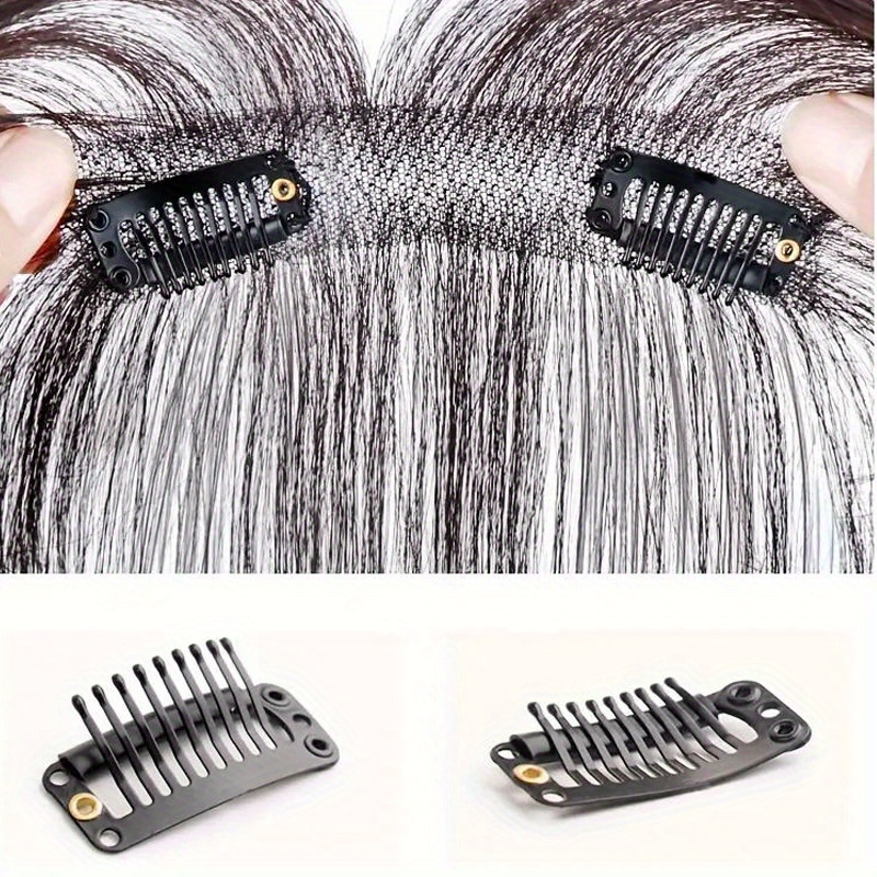 unisex sports   hair wig bangs natural fluffy 3d french bangs hairpiece light thin forehead fringes suitable for all people details 2