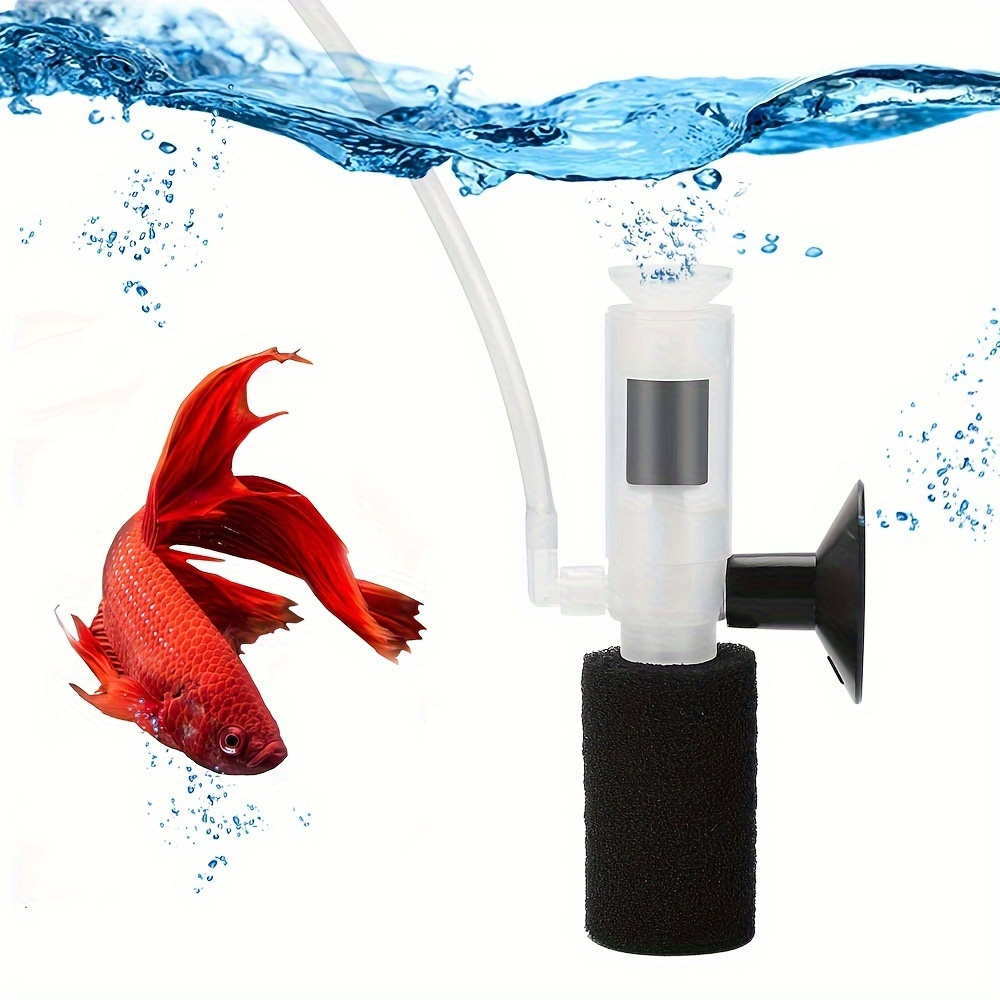 

Aquarium Filtration System - High-density Sponge Technology, Water , Suitable For Tanks, Ultra-mini Sponge Filter, Ideal For Betta Shrimp Fish Breeding, Suitable For 1-5 Gallon Aquariums.