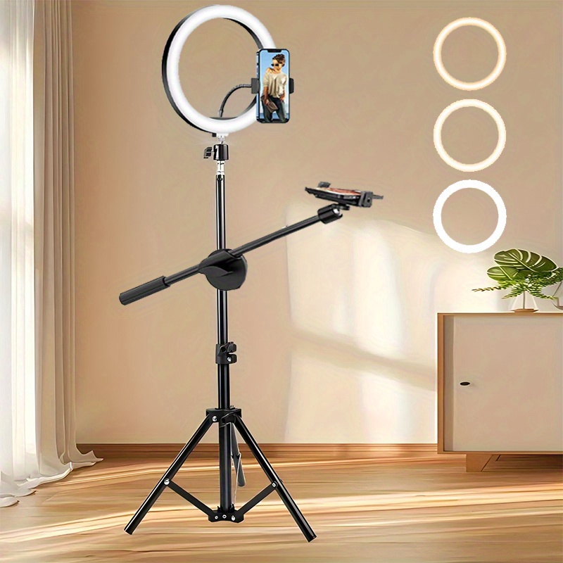 Light Stand For Overhead Phone Mount With Light Ring Light LUXSURE