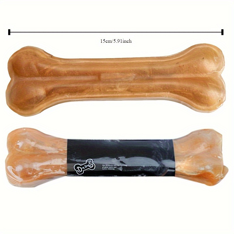 Image of Durable Leather Bones To , Promoting Dental Hygiene. This Pack To For All Breeds, Offering Different Sizes Suitable For Puppies And Large Dogs. Non-toxic And Safe Chew Treats Are