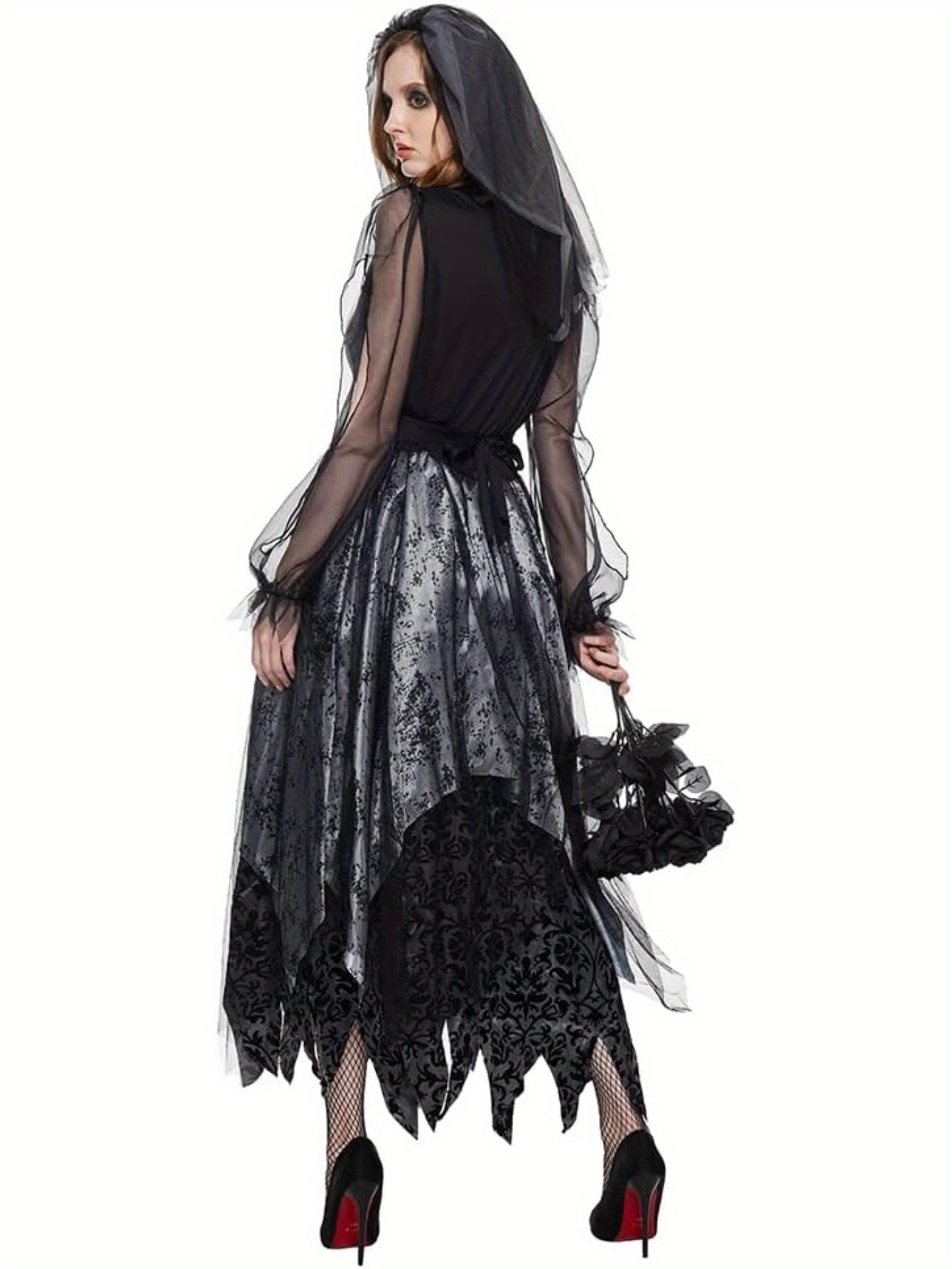 black wedding dress costume Gothic Black Wedding Dresses Plus Size