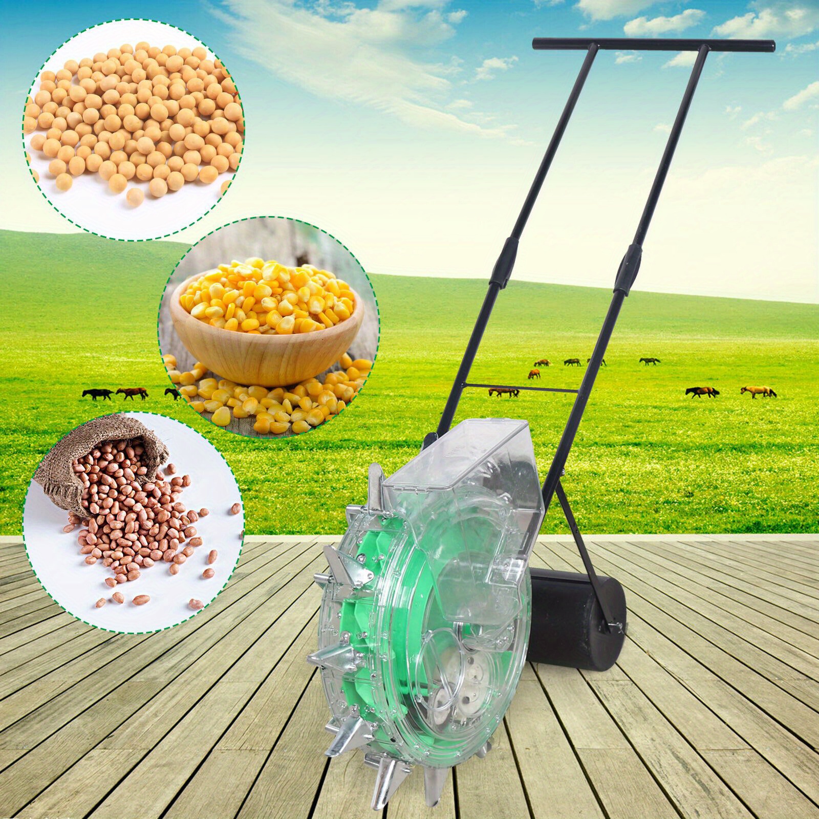 

Hand- Peanut Corn Fertilizer Applicator Manual Tool