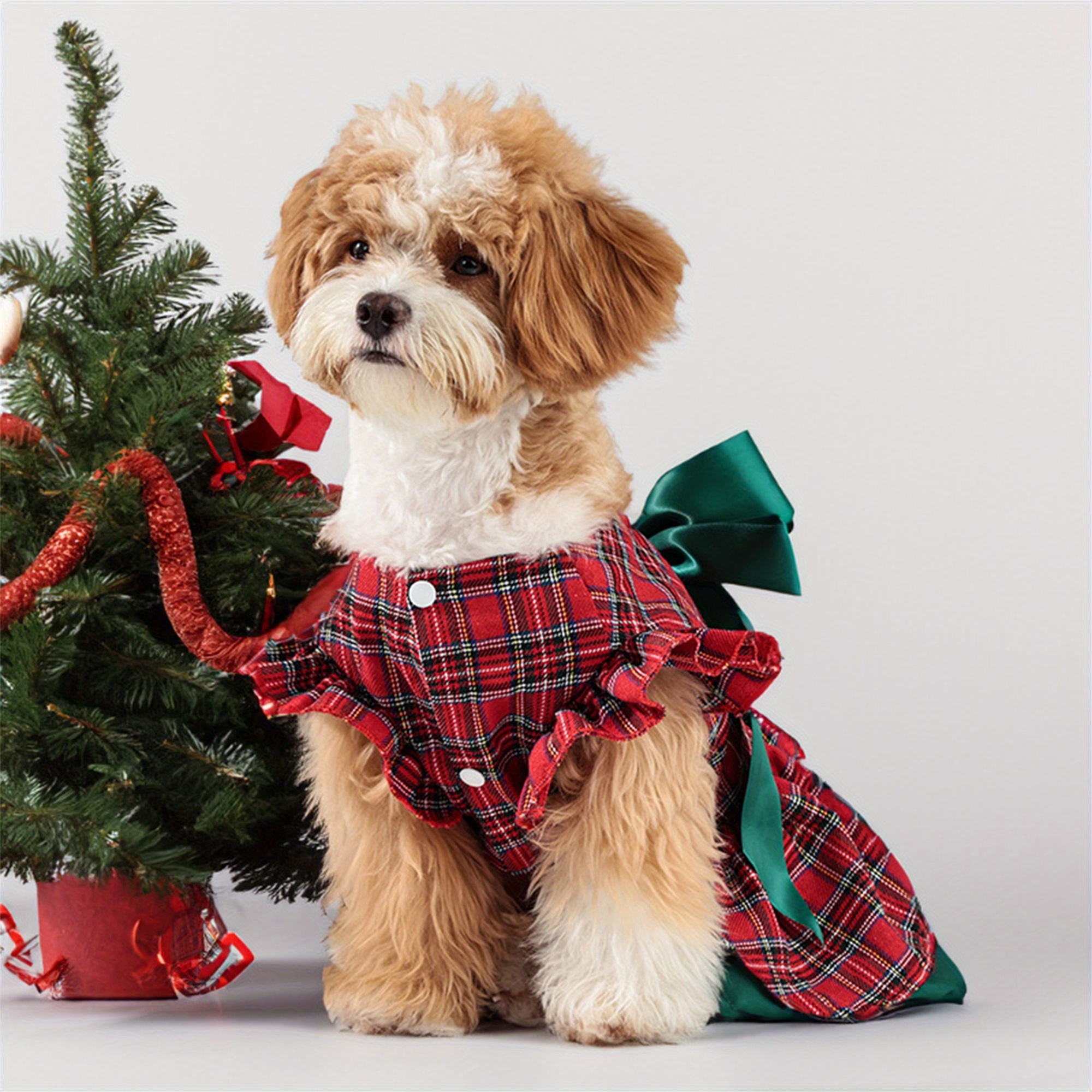 dog christmas dress Christmas Floral Dog Dress