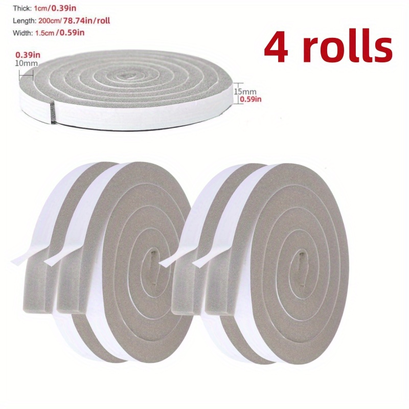 Image of 4-roll Door Sealing Strip, Anti-theft Entrance Door Soundproof, Door Bottom Anti-collision Glass Windproof Sponge Strip