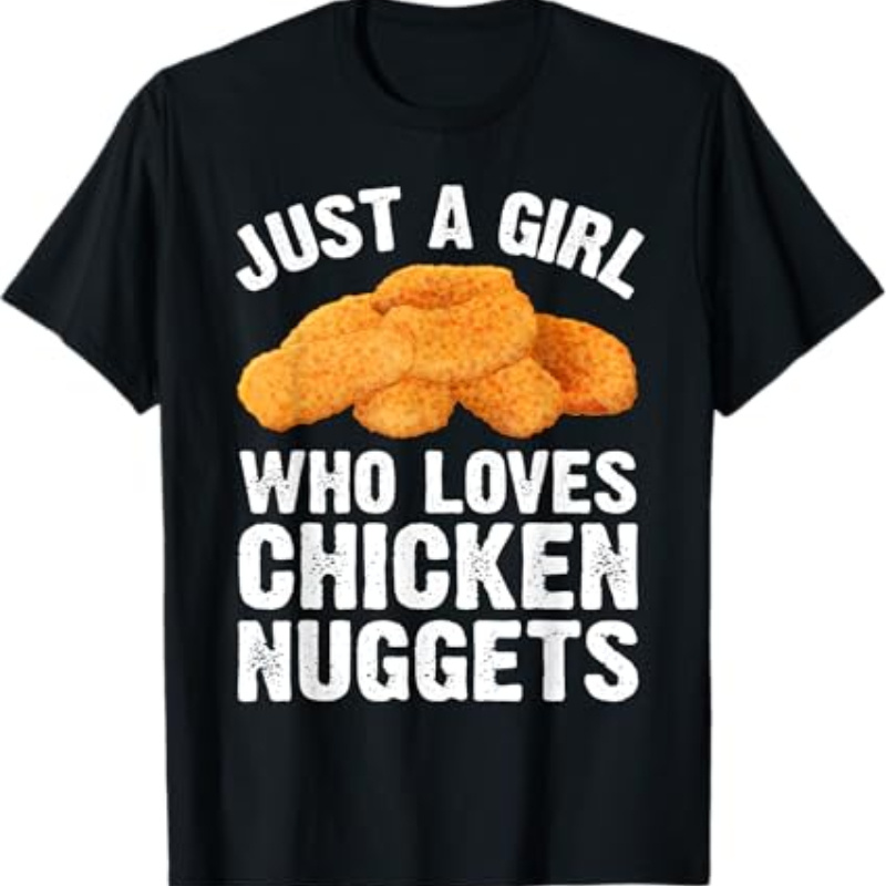 

Funny Chicken Design For Nuggets Lovers T-shirt For Men Women, Unsex Short Sleeve, Casual Wear, Fashion