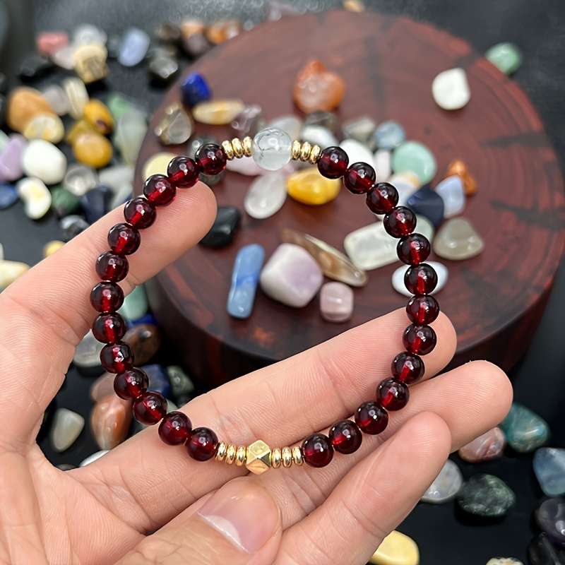 

Elegant Natural Bracelet, 1pc - Beaded Hand String Fashion Accessory For All , Ideal Birthday Festival Gift For , No Plating - Natural Stone Jewelry