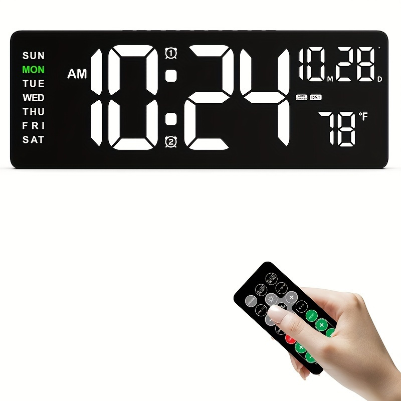 1pc reloj pared digital 16 control remoto dimmer Temu El Salvador