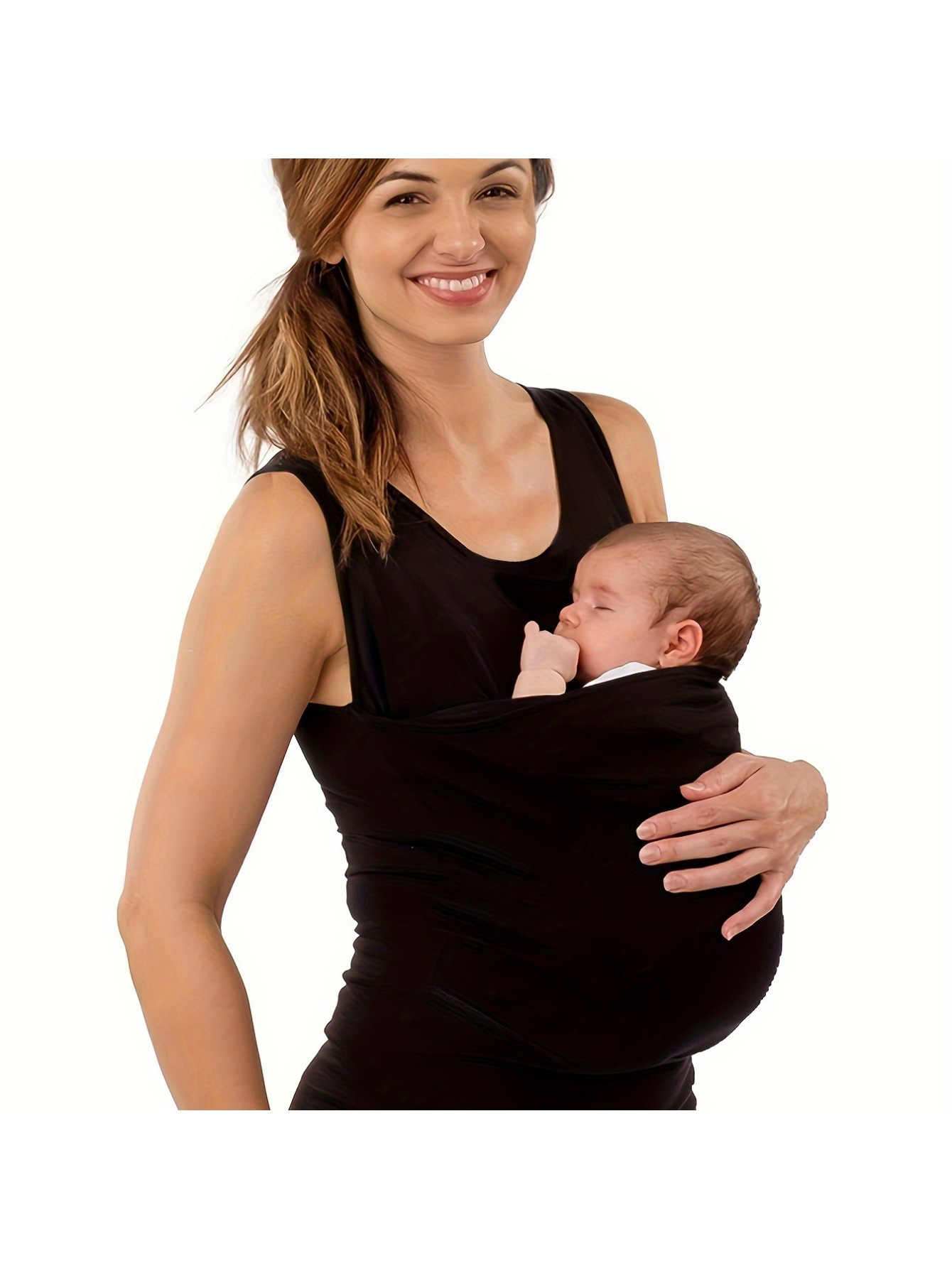 women's maternity sleeveless fit stretchy round neck Temu United