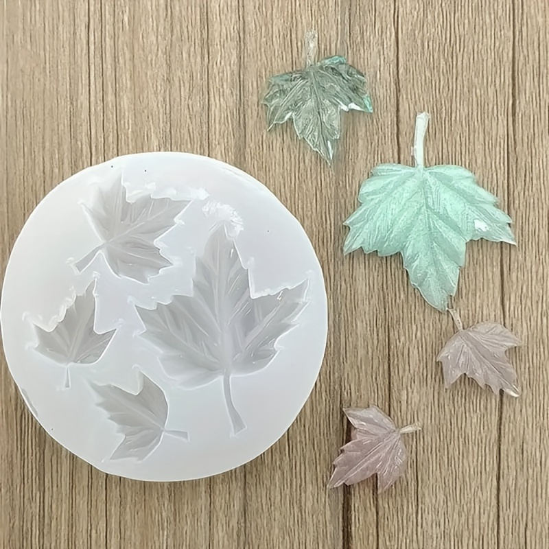 1pc Maple Leaf Silicone Mold, Candle Aromatherapy Silicone Mold, Clay Plaster Silicone Mold, Crystal Resin Mold