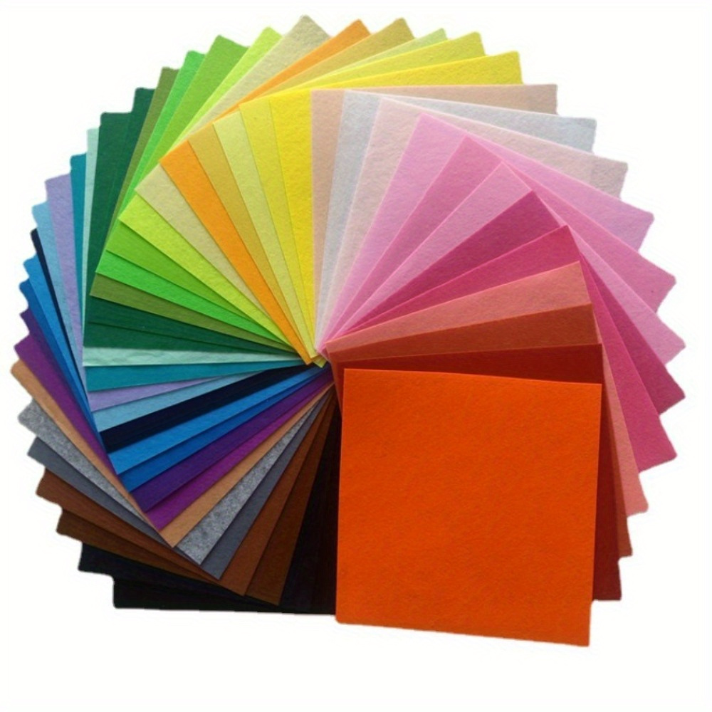 

- 40pcs 12 X 12 Inches (30cm*30cm) Felt Fabric Sheet Assorted Color Felt Pack Diy Craft Squares Nonwoven