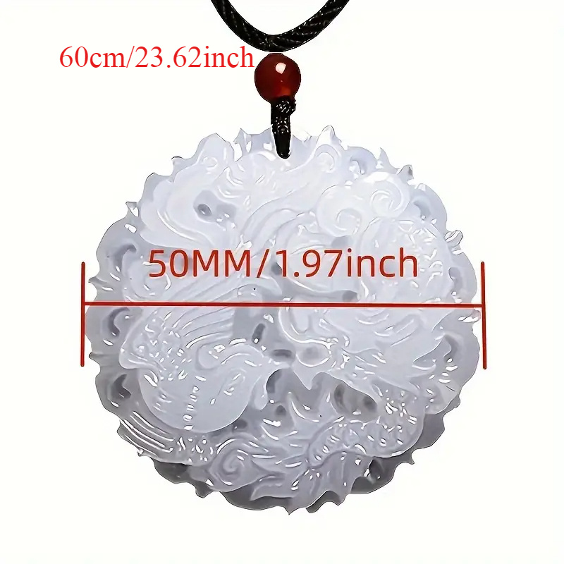 E-shop Drachen Phoenix Naturstein Anhänger - Unbeschichteter Ungefärbter Böhmischer Halskette Accessoire