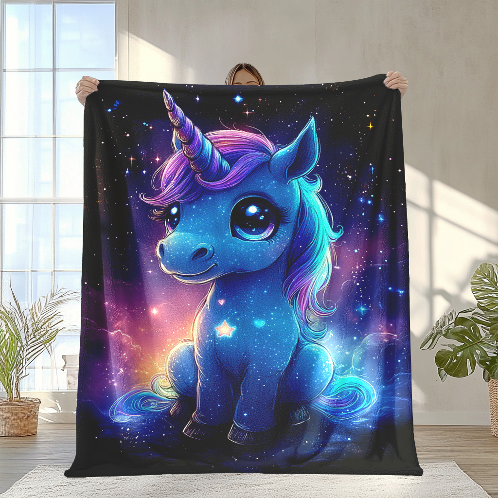 

Unicorn & Flannel Blanket - For , , & | For , &