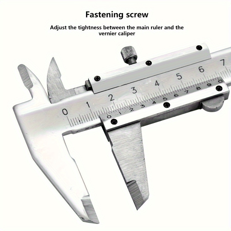 

High-precision Stainless Steel Caliper - 0.01mm Accuracy, Ideal For Diy & Industrial Measurements, Metal Construction