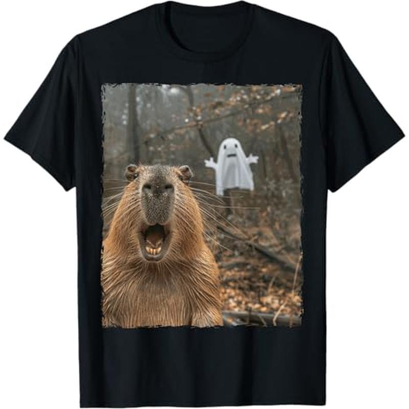 

Funny Capybara T-shirt, 100% Cotton, Gift For Men Women Dad Mom Friends, S-xxxl, Black