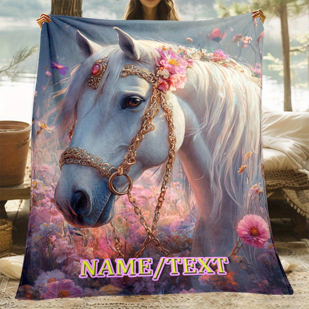 

Customizable Fleece Blanket - Polyester 100% For Sofa, Bed, - Blanket For , , , - For