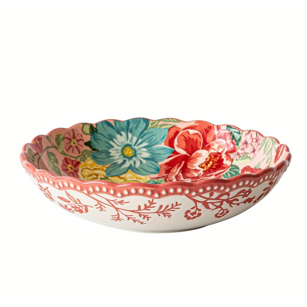 

And Easy To Wash Fancy Round Stoneware , Pink Fashionable And Beautifulstylish And