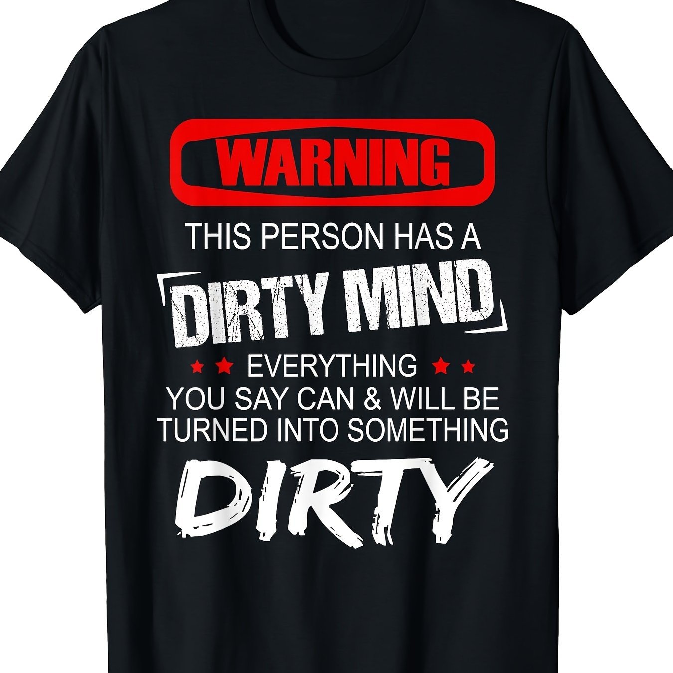 

Warning Short Sleeved Men's T-shirt