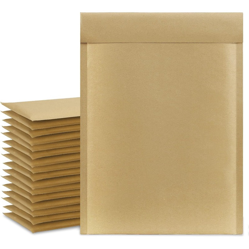 

50pcs 6x10" Natural Kraft Bubble Mailers - Self-sealing, Tear-resistant Padded Envelopes For Small Business Packaging, Jewelry & Makeup Shipping