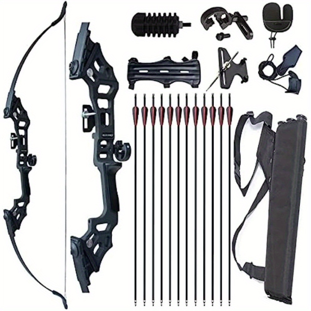 Kit Arc Pliable Tactical Shooter – Avec Flèches, Cible Et Protection – NEUF
