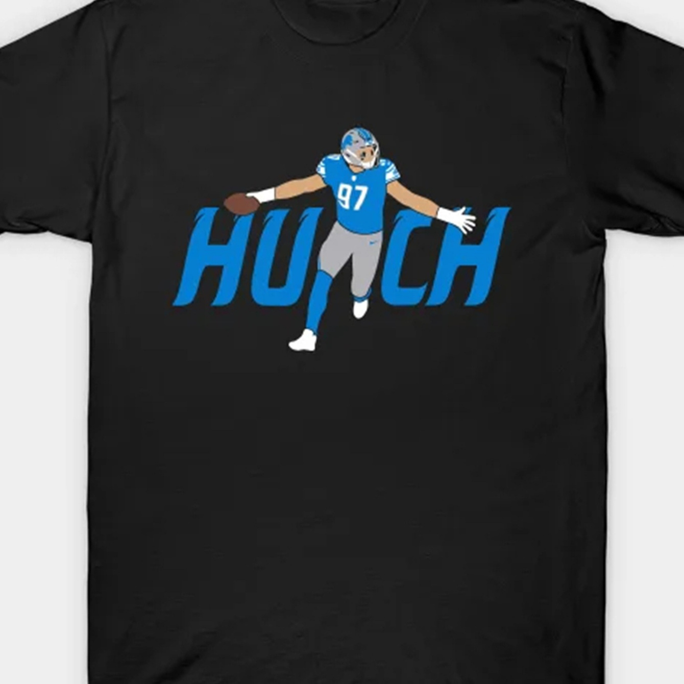 

Hutch 97, Football Design T-shirt, Men's Summer Short Sleeve T-shirt