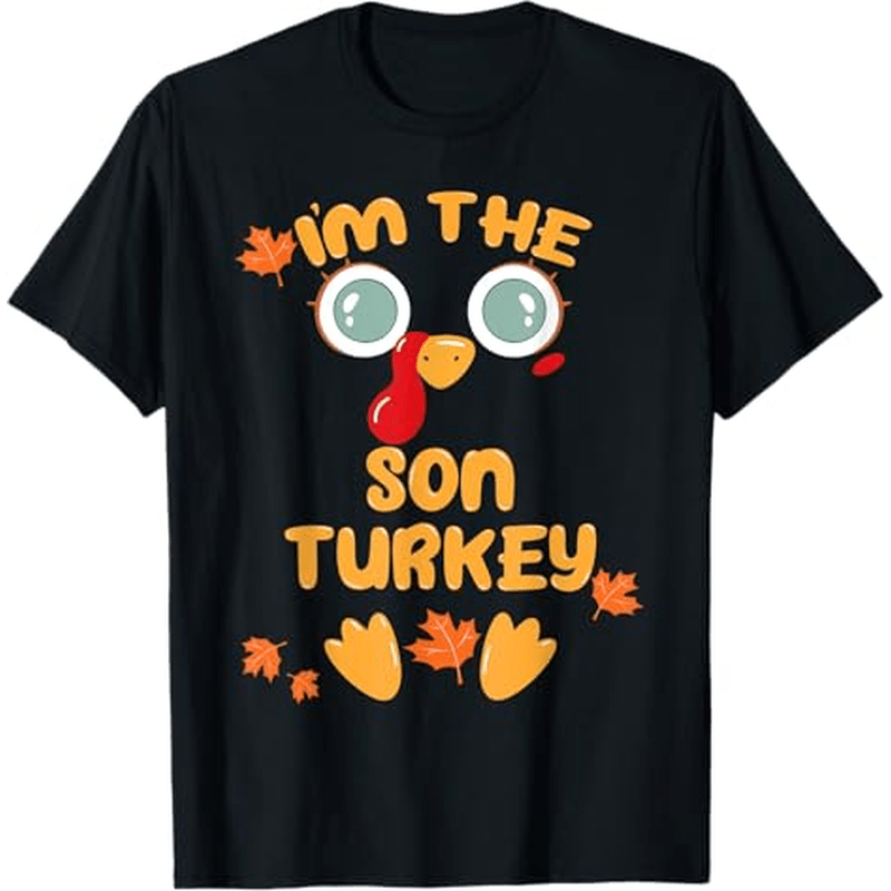 

I'm Cute Matching Thanksgiving , 100% Cotton, Thanksgiving Christmas Gift For Men Women Dad Mom Friends, S-xxxl, Black