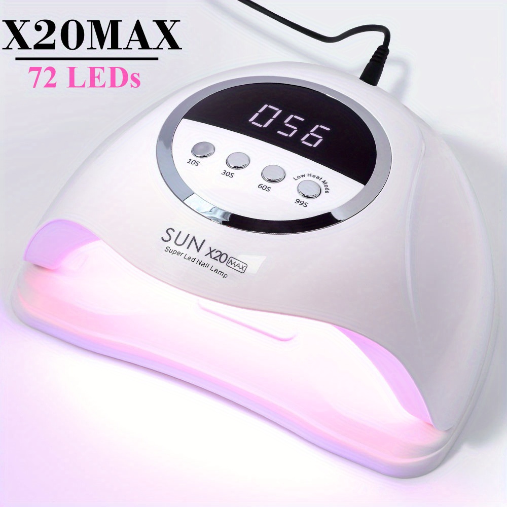 

Professional Uv Led Nail Lamp For Nails Gel Polish Fast Curing Dryer Drying Light Lamps With 72 Leds 4 Timer Setting