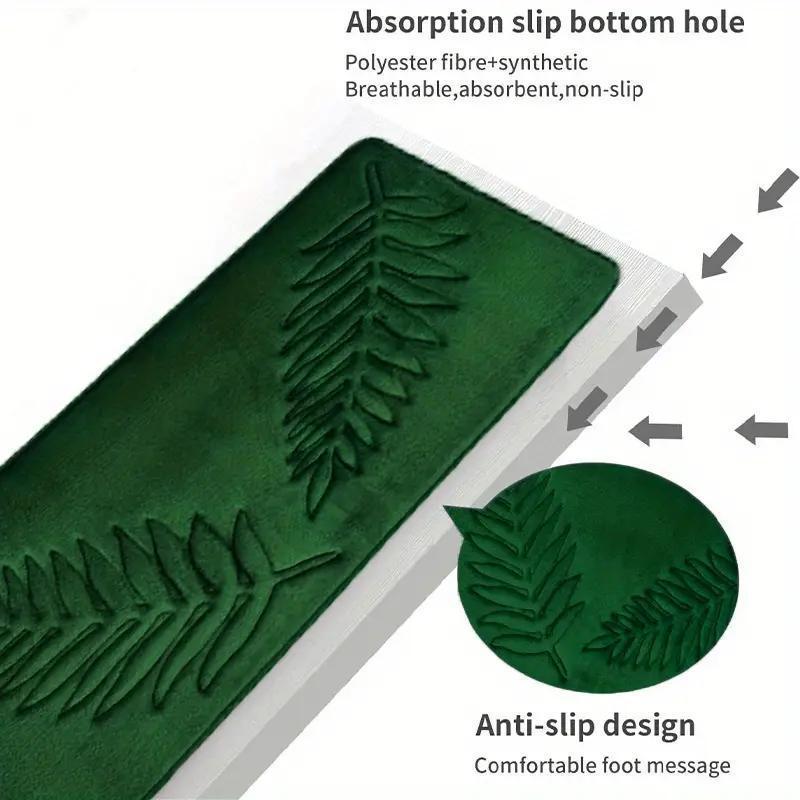 популярный 1 шт. листовой рельефный коврик для пола в ванную комнату, впитывающий и нескользящий коврик для ванной комнаты, гостиной, спальни, кухни. Детали ковра 5.