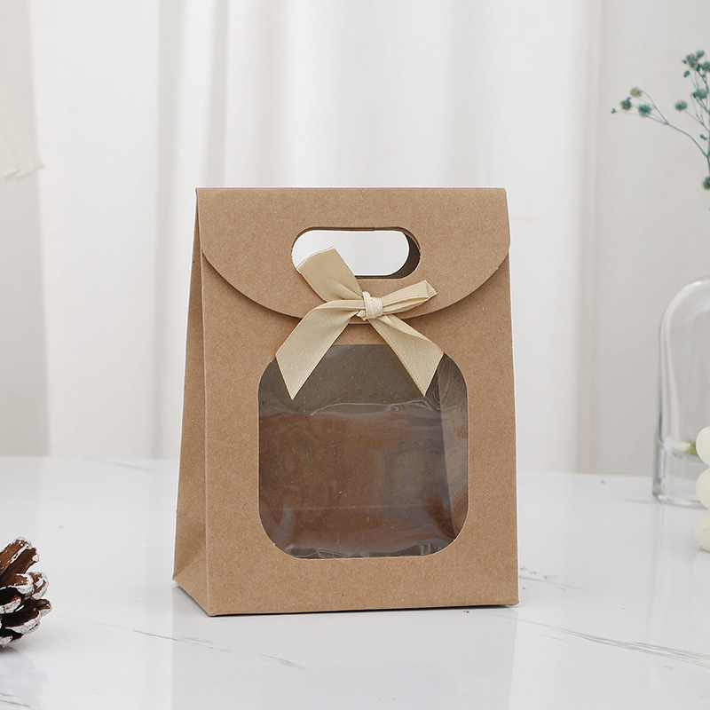 

5pcs Kraft Gift Bags And Perforated - Universal And Packaging, And For , Christmas, And Gifting