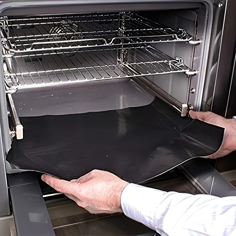 large non electric oven mat for oven bottom suitable for electric gas toaster oven grill   oven   contact safe black details 1