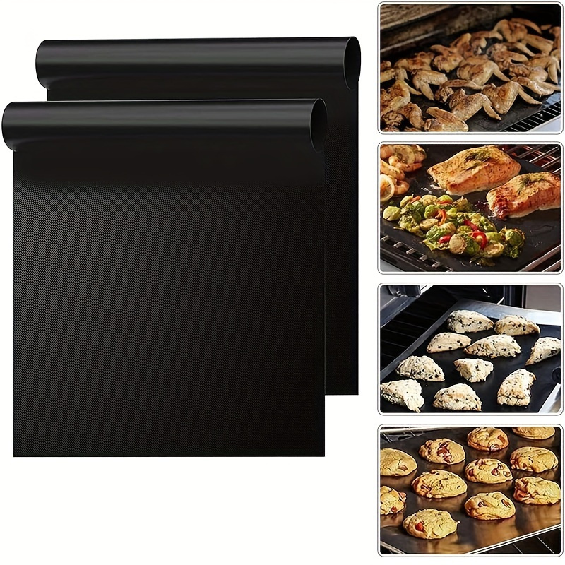 reusable oven liner grill mat non electric protective baking and roasting pad for food contact grill mat baking plate details 2