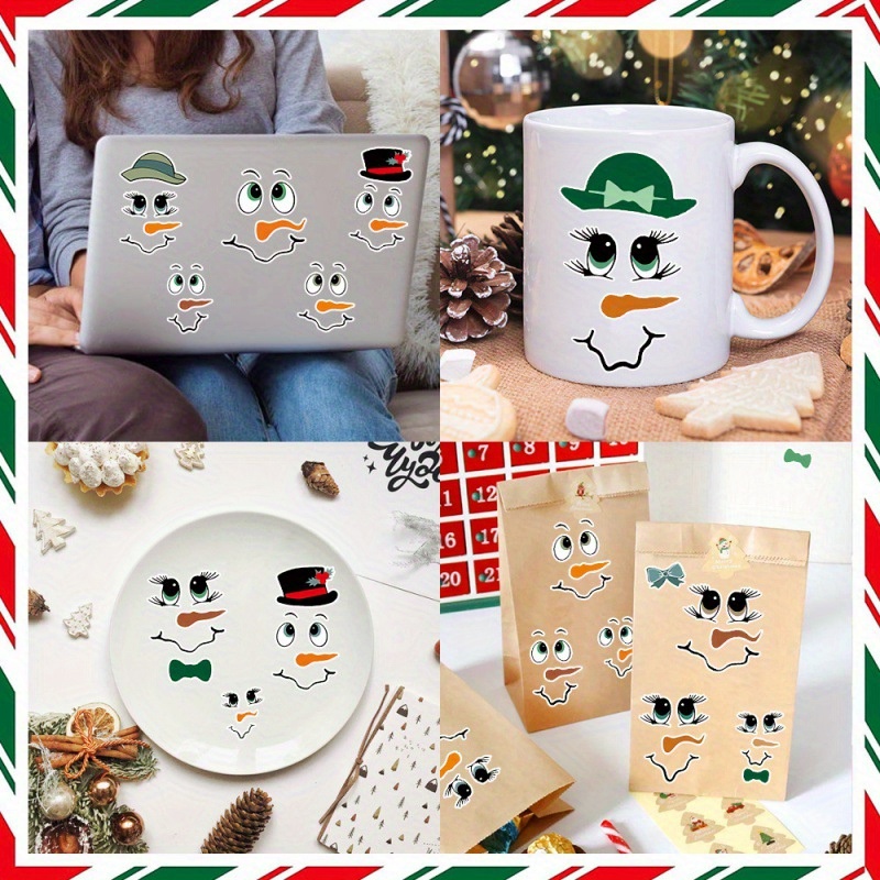 

193pcs Sticker Set - 3 Sheets Of Decals For Crafts, Ornaments, Water Bottles & More - Christmas Decorations Decor
